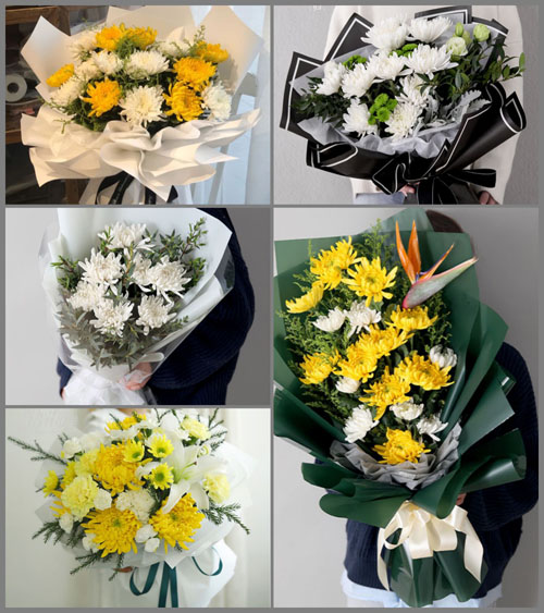 贵州毕节市威宁县新发乡松发村白事花束代送